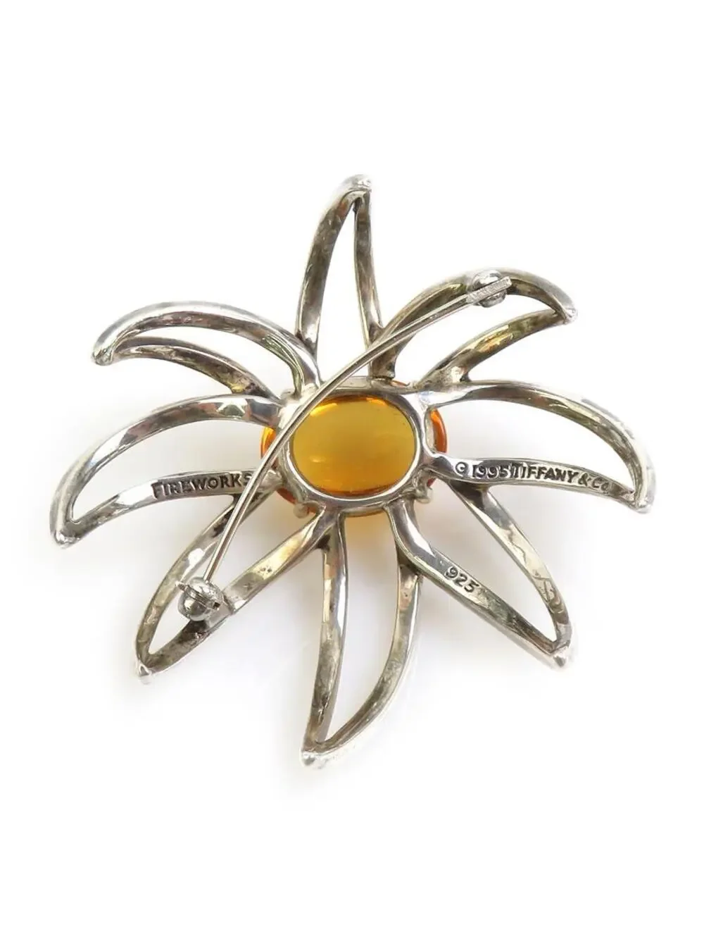Auth Tiffany&Co. Brooch Silver/Orange #329700T28B